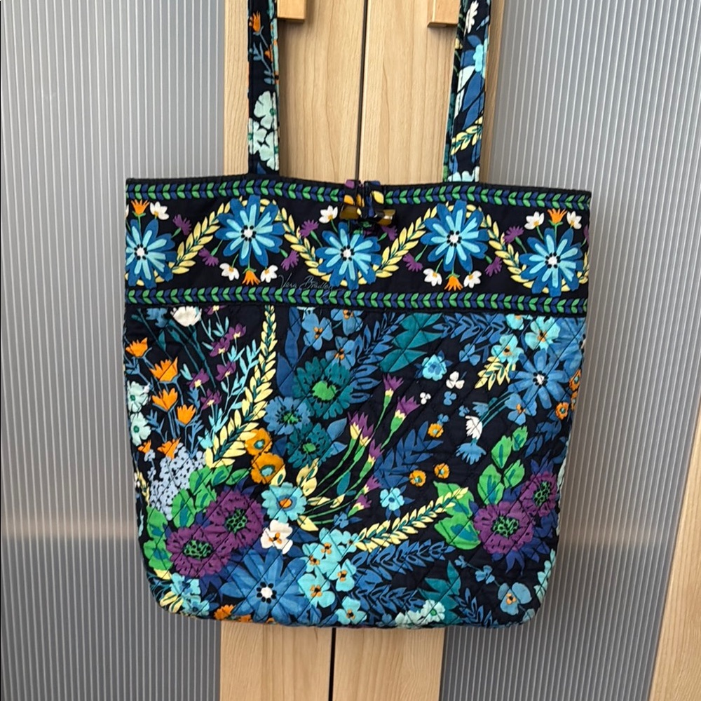 Vera Bradley Floral Blue Tote Bag